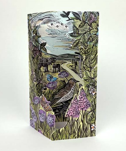 'The Common' fold out die-cut card by Angela Harding 