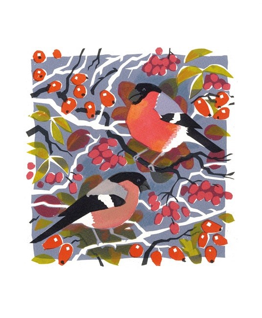 'Bullfinches' by Carry Akroyd (A135w)