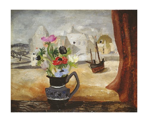'Anemones in a Cornish Window, 1930' by Christopher Wood 1901 - 1930 (A763) d