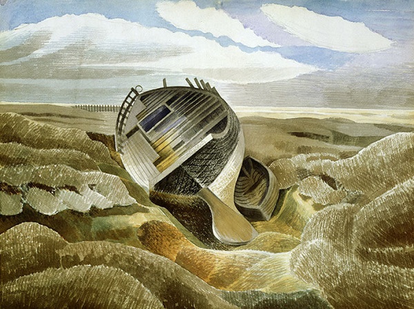'Salt Marsh' 1938 by Eric Ravilious (W133) 