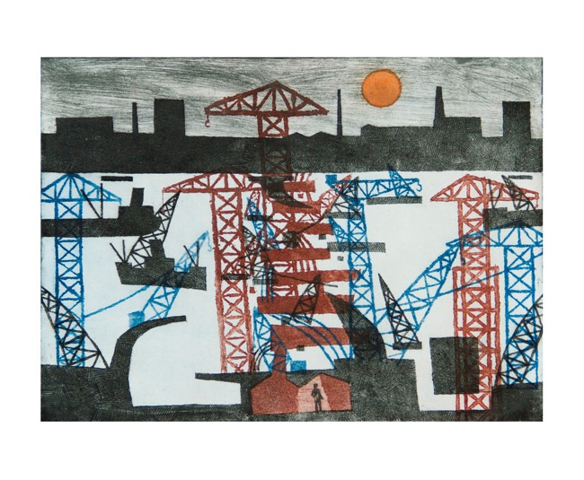 'Woolwich Barrier' 1980 by Julian Trevelyan RA (A818) 