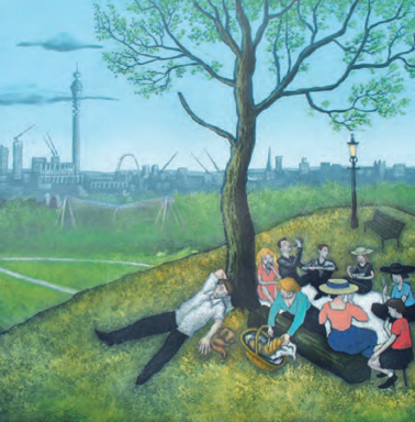 'Primrose Hill - Summer, after Bruegel' by Mychael Barratt (B525) 