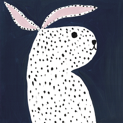 'Spotty Bunny' by Nancy McKie (C649) NEW
