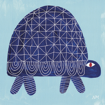 'Blue Tortoise' by Nancy McKie (C648) NEW