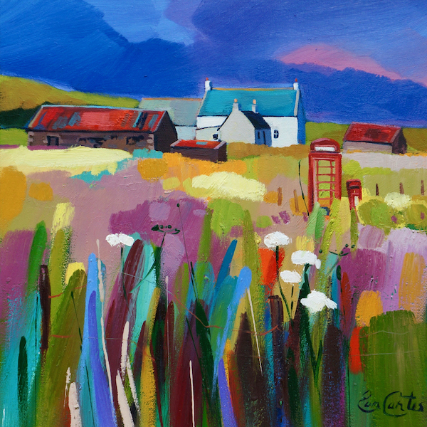 'Phone Box by the Steading' by Pam Carter (H200) (lage card)