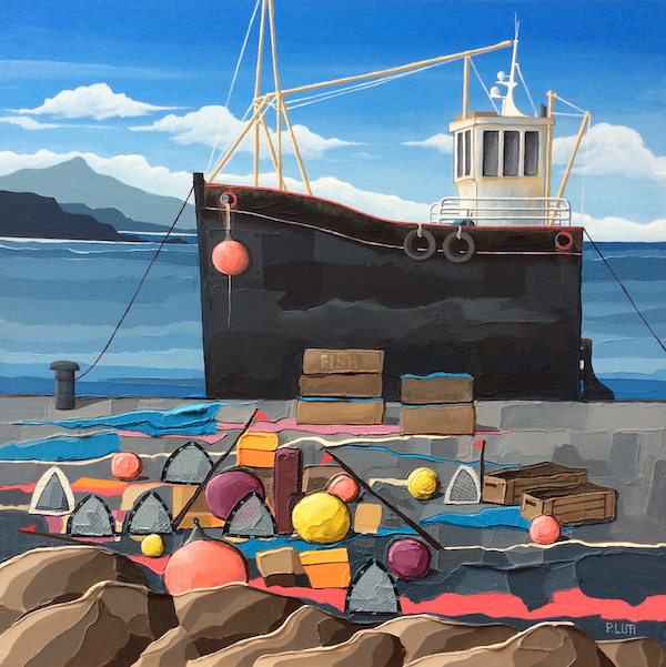 'Lockdown Fishing Boat' by Peter Luti (H208) 