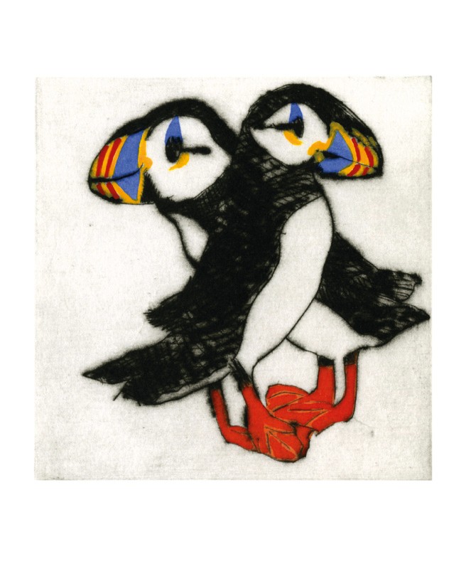 'Puffin Pair' by Richard Spare (V020) 