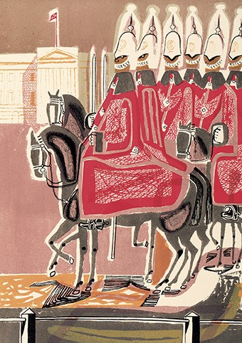'The Life Guards' c. 1952-3 by Edward Bawden CBE RA (C137)