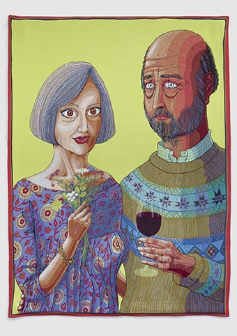 'Julie and Rob, 2013' by Grayson Perry CBE RA (C135) d Was 3.15, now 1.85