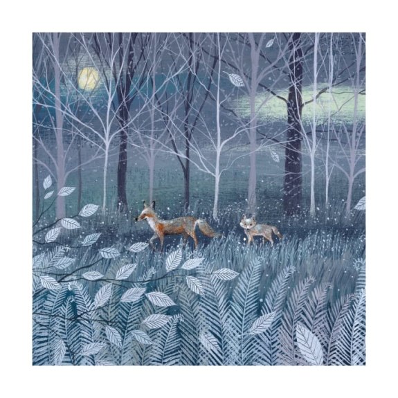 'Red Fox & Cub' by Lucy Grossmith (8 pack) (xmg46) (message inside) Was 5.95, now 3.60