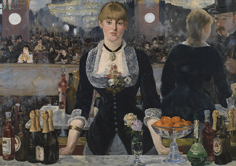 'A Bar at the Follies-Bergere' 1882 by Edouard Manet (1832 - 1883) (C611) The Courtauld Collection
