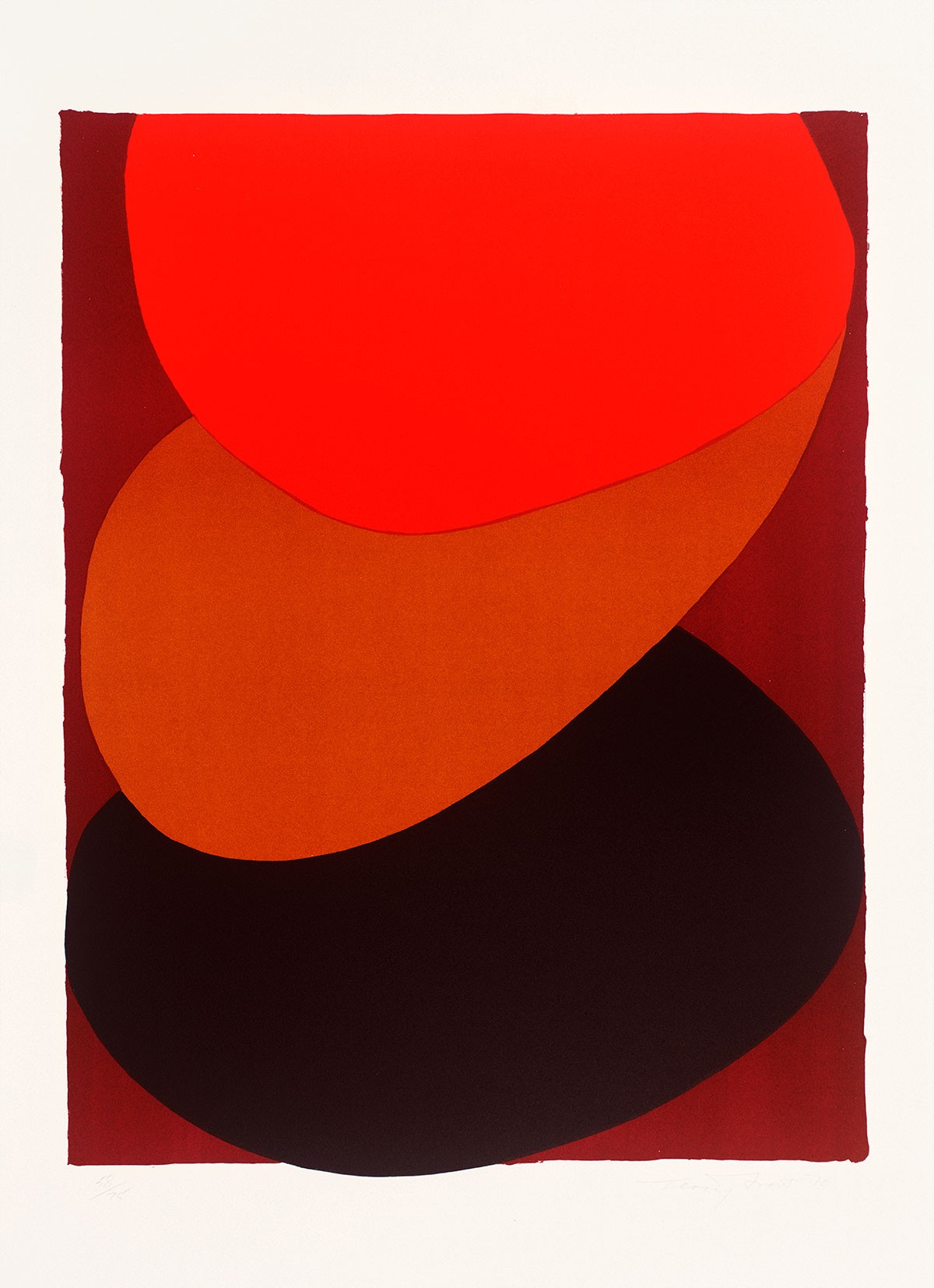  'Orange Dusk, 1970' by Terry Frost (Print)