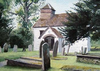 'The Church at Capel-y-Ffin' by Morgan Llewellyn