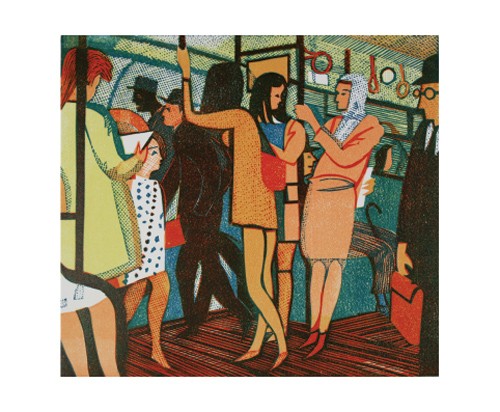 'The District Line', 1975 by Rupert Shephard 1909 - 1992 (A566) *