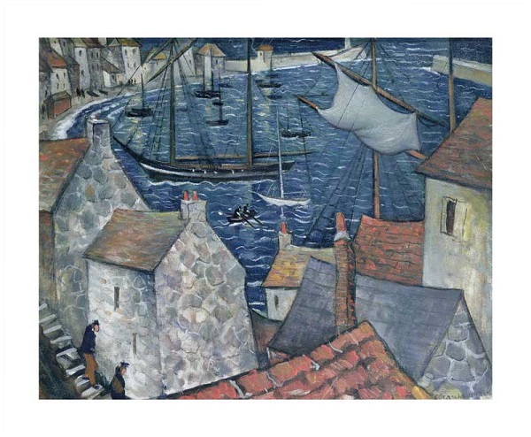 'The Old Harbour' by Christopher Richard Wynne Nevinson 1889 - 1946 (A046) 