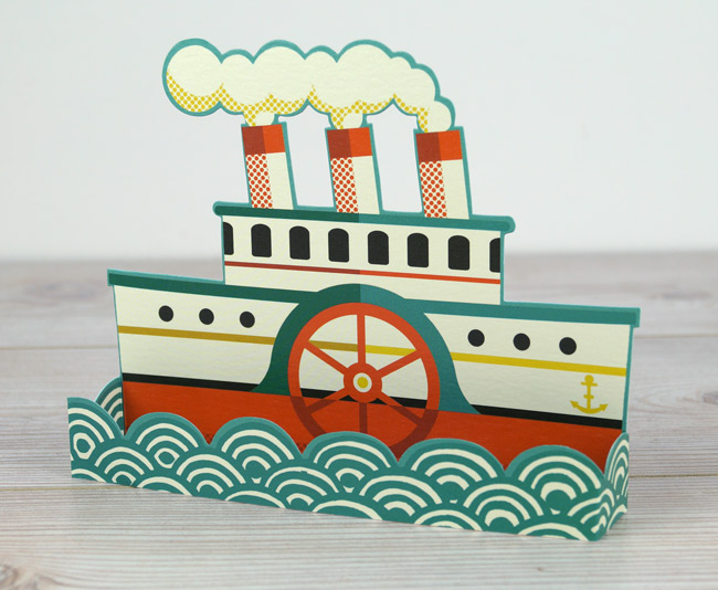 'Boat' Die cut 3D card by Tom Frost d Was 3.50, now 2.25