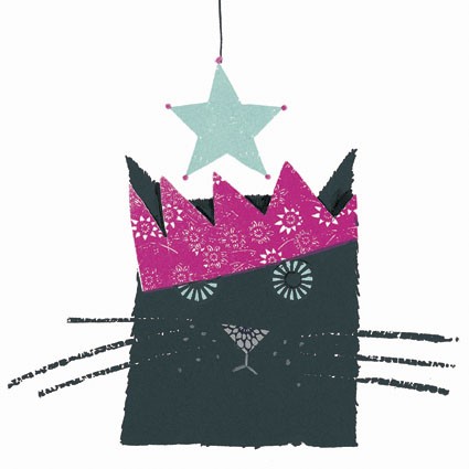 'Xmas Cat' by Jane Ormes (5 card pack) (xapp23) 