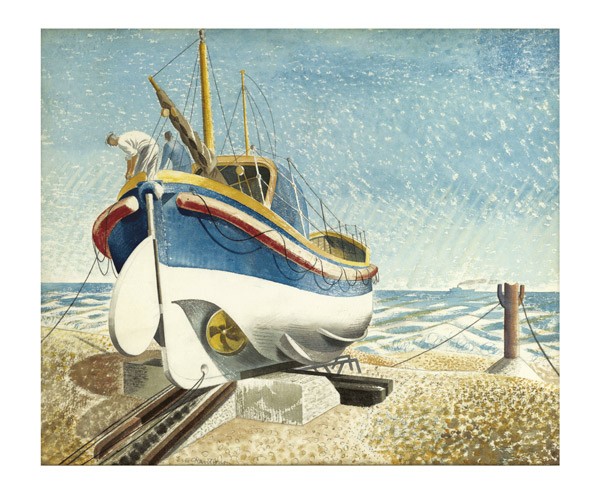 'Lifeboat, 1938' by Eric Ravilious 1903 - 1942 (A593) * 