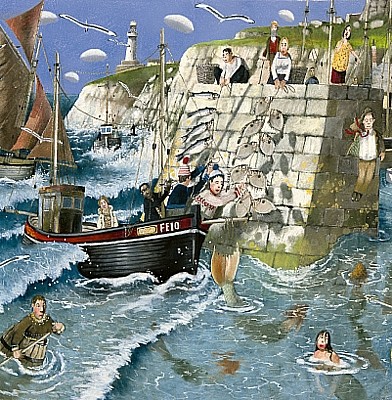 'The Harbour Wall' by Richard Adams (L049)