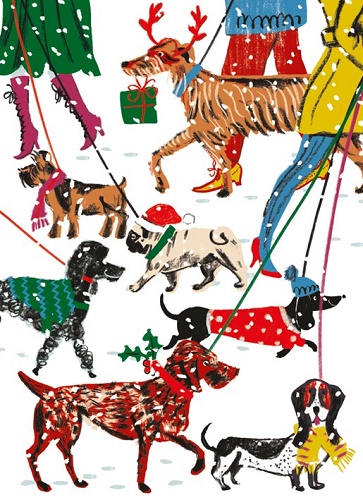 'Winter Walkies' by  (8 pack) (VX18) g1 175mm x 125mm (message inside) 30% off listed price