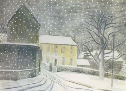 'Halstead Road in Snow' by Eric Ravilious (xcdp15) g1 (6 card pack) Christmas
