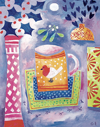 'My Favourite Christmas Mug' by Graham Evernden (xcdp32) g1 (6 card pack) Christmas