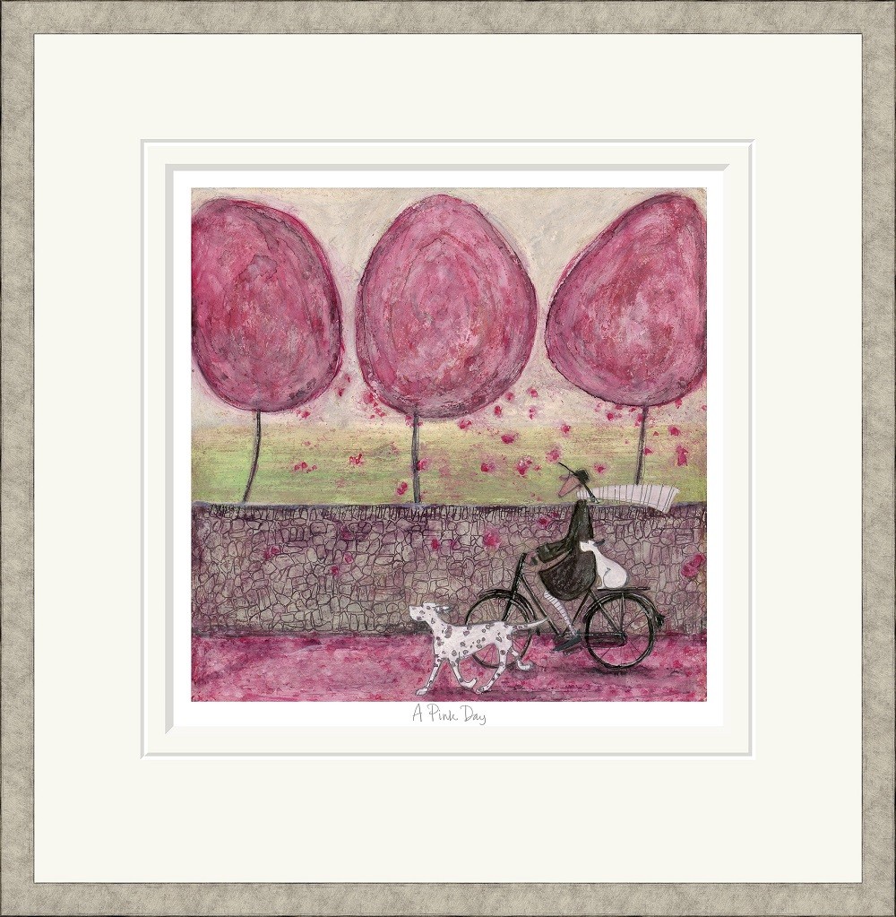 'A Pink Day' Ltd Ed. Signed Mounted Print by Sam Toft (Print) 