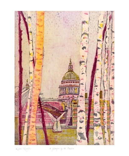'A Glimpse of St Paul's' by Karen Keogh (A268) 