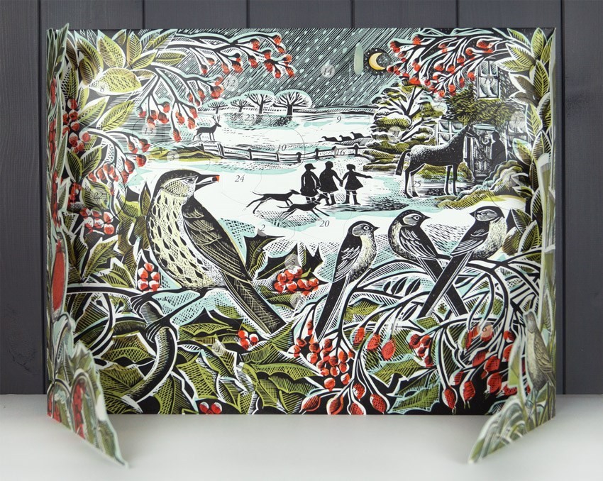 Angela Harding Advent Calendar 'Holly Hedge'