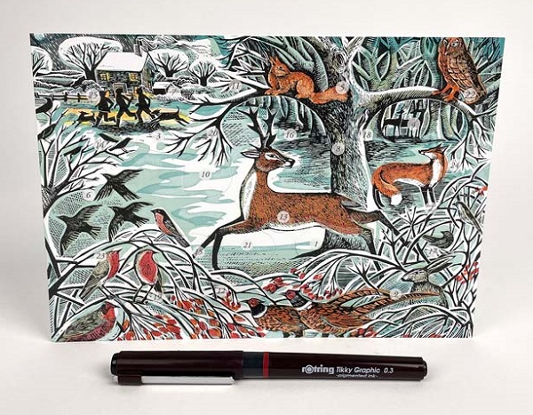 'Winter Woodland' Advent card by Angela Harding (AP053) (ADC2)