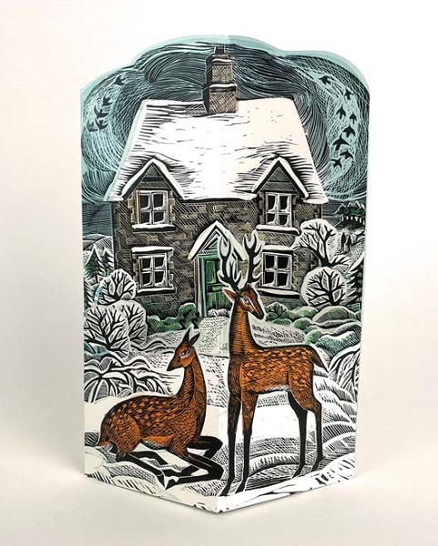 'Hope Cottage' fold out die-cut card by Angela Harding (AP051) (AH3238)