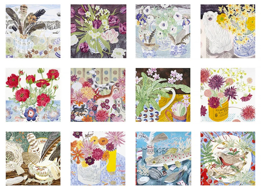 Angie Lewin Wall Calendar 2026 (still life watercolours)  Click image for calendar details 