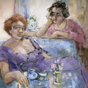 'Afternoon Chat' by Kath Mallon (L033)