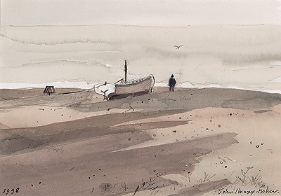  'Aldeburgh Beach' by John Knapp-Fisher (Print)