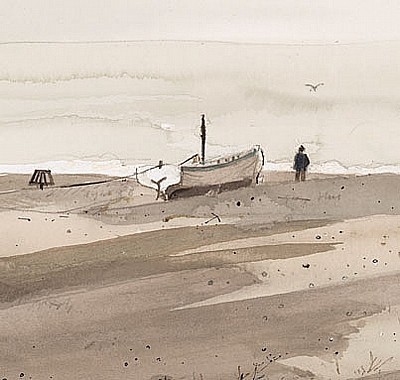'Aldeburgh Beach' by John Knapp-Fisher (L107)