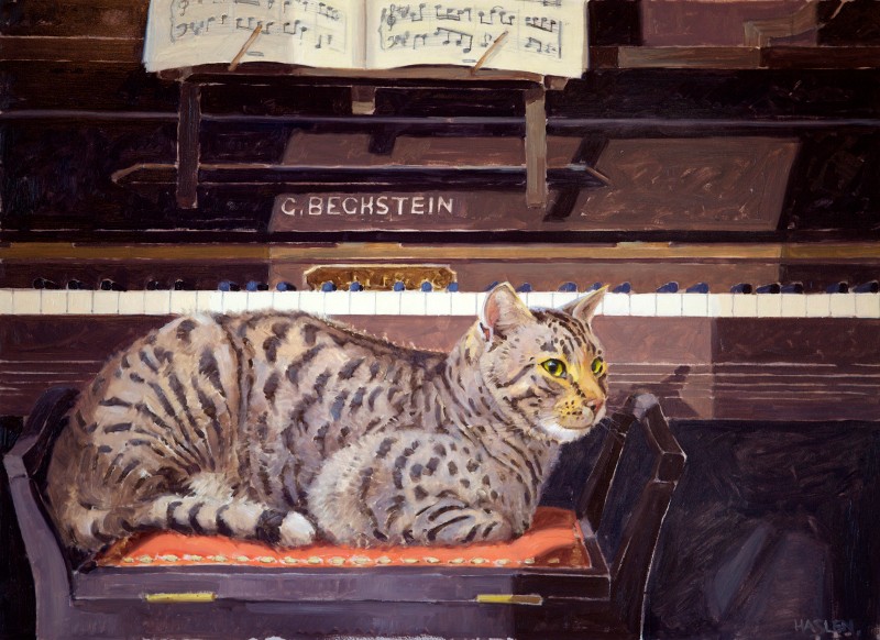'Tigger at the Piano' by Andrew Haslen (W012) (SG39)