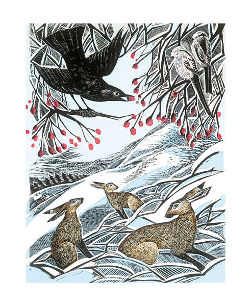 'Hares in Conversation' by Angela Harding (A940w) 