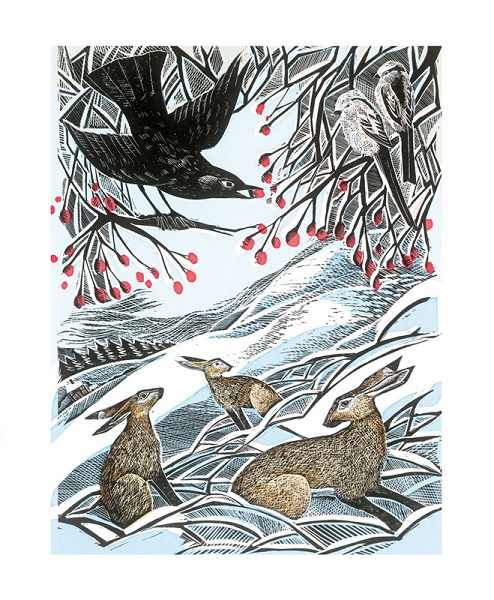 'Hares in Conversation' by Angela Harding (A940w) (AH3065x)