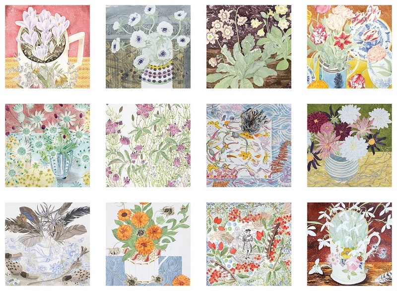 Angie Lewin Wall Calendar 2027 (watercolours)  Click image for calendar details 