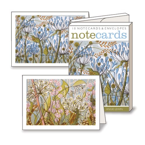 Angie Lewin Notelets (Agapanthus II / Ramsons & Campion) (AN014)