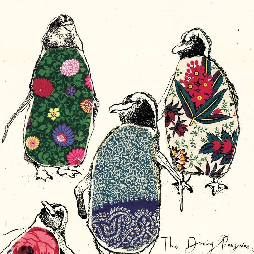 'Dancing Penguins' by Anna Wright (K003)