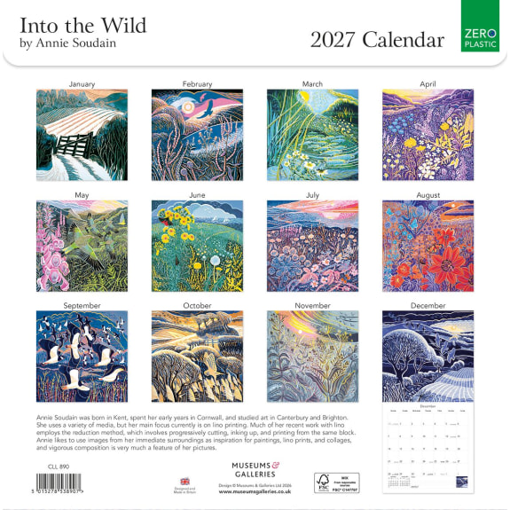 Annie Soudain 'Into the Wild' 2027 Calendar (CAL14) Click image for calendar details 