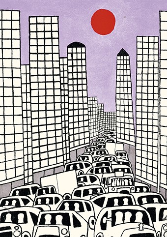 'Avenue of the Americas, 1982' by Julian Trevelyan RA (C026)