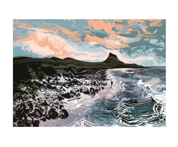 'Early Morning Light, Lindisfarne' by Andy Lovell (A150) (BL3264) NEW 
