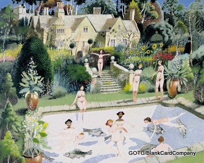  'Bathers' by Richard Adams (Print)