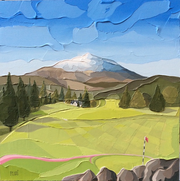'Ben Ledi from Callander Golf Course' by Peter Luti (H228) d