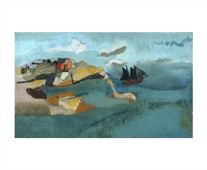 'Cornish Port' 1928 by Ben Nicholson (1894 - 1982) (A228) NEW 