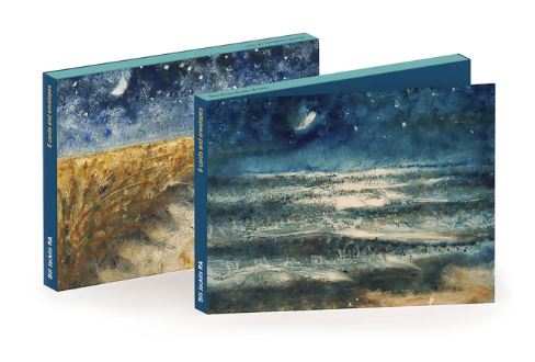 'Notecard Wallet' 3 x 2 designs by Bill Jacklin RA ('Sea at Night II' 2023 / 'Towards the Sea I' 2023) (CN052) NEW
