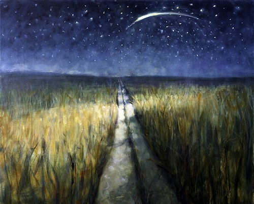 'Path through the Field at Night' by Bill Jacklin RA (B535) *