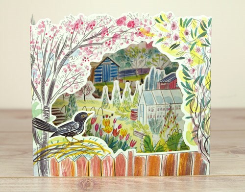 'Blackbird' 3D Card by Emily Sutton (AP030)